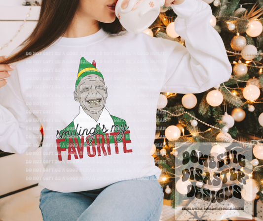 Smiling's My Favorite Crewneck Sweater