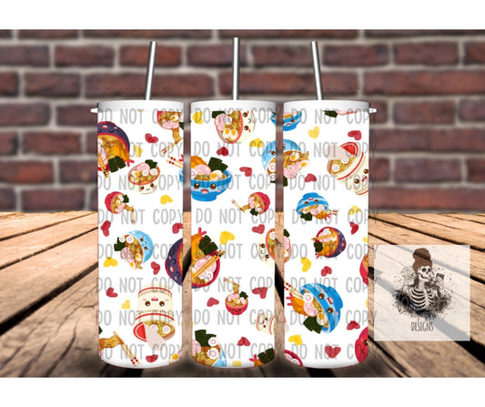 Kawaii noodles seamless