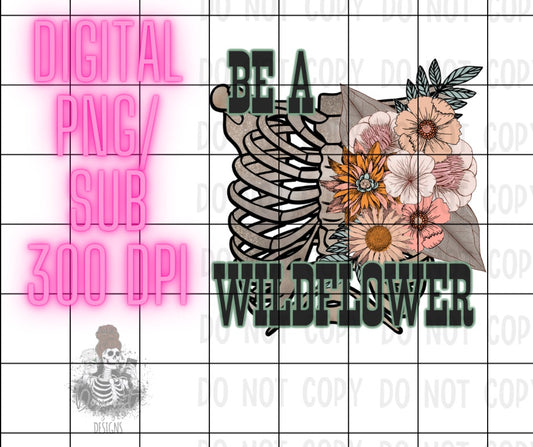 Wildflower rib cage floral